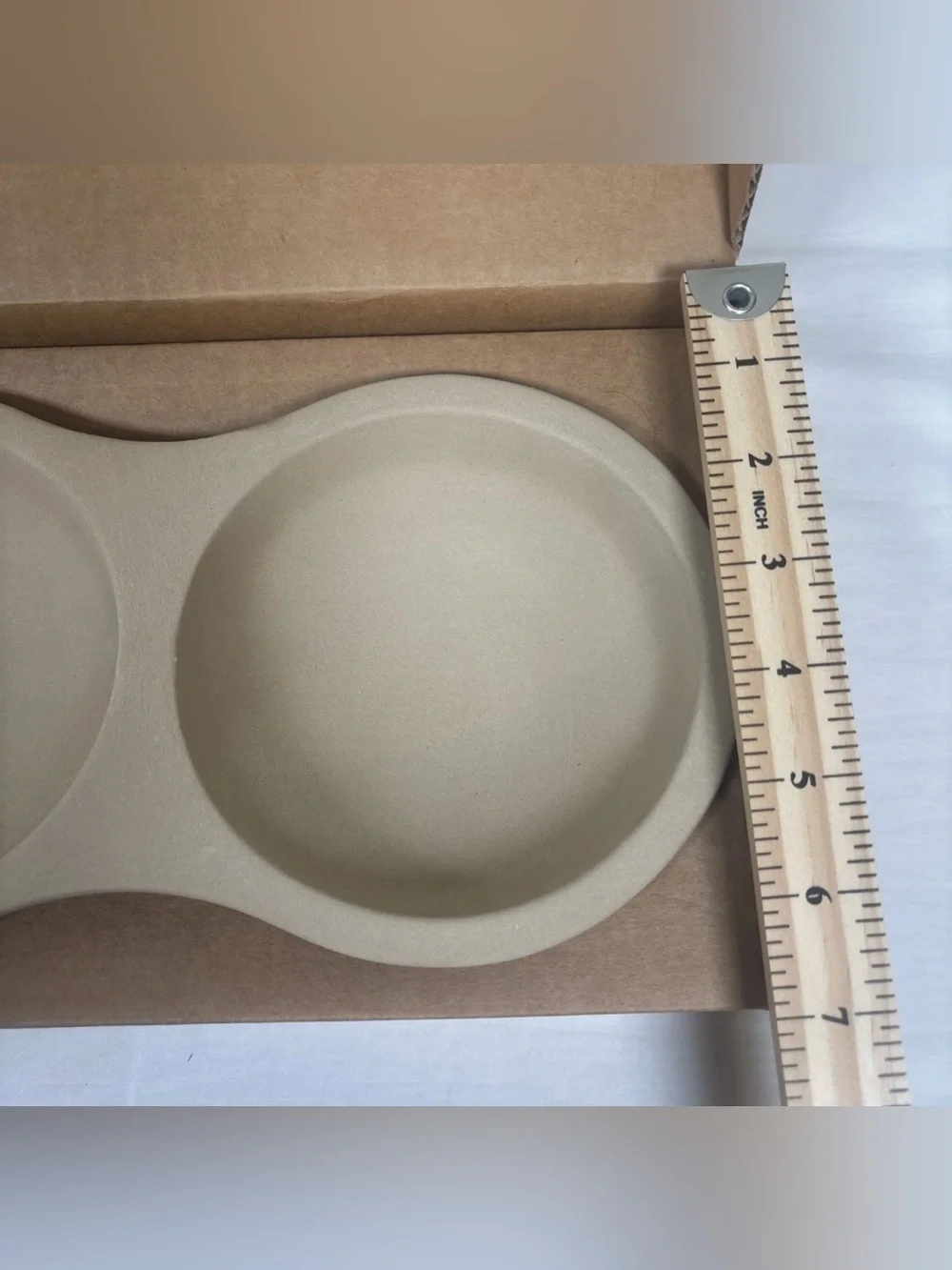Pampered Chef Stoneware Microwave Egg Cooker DoubleCooker 1372 NEW/NIB w/instxns